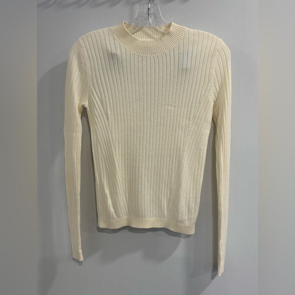 Garage Cream Ribbed Sweater - Picture 6 of 8